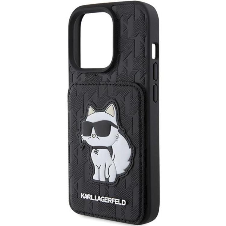 KARL LAGERFELD Karl Lagerfeld Mobilskal till iPhone 15 Pro Korthållare Choupette