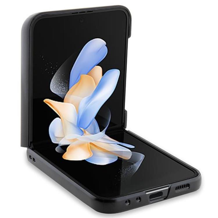 BMW BMW Mobilskal till Galaxy Z Flip 5 Läder Carbon - Svart