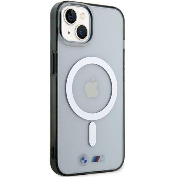 BMW BMW Mobilskal till iPhone 15 Magsafe Silver Ring - Transparent