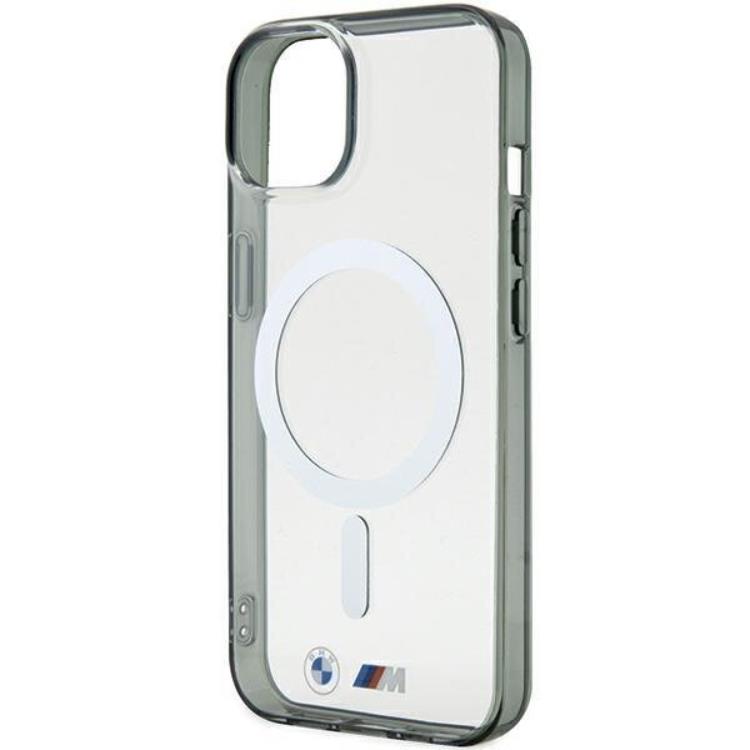 BMW BMW Mobilskal till iPhone 15 Magsafe Silver Ring - Transparent