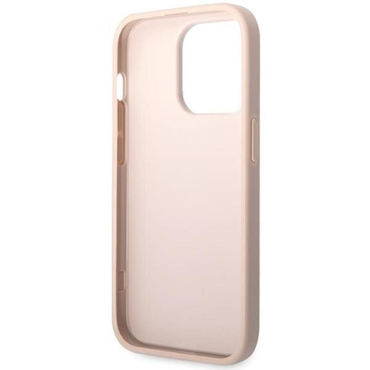 Guess Guess Mobilskal till iPhone 15 Pro Max Big Metall Logo - Rosa