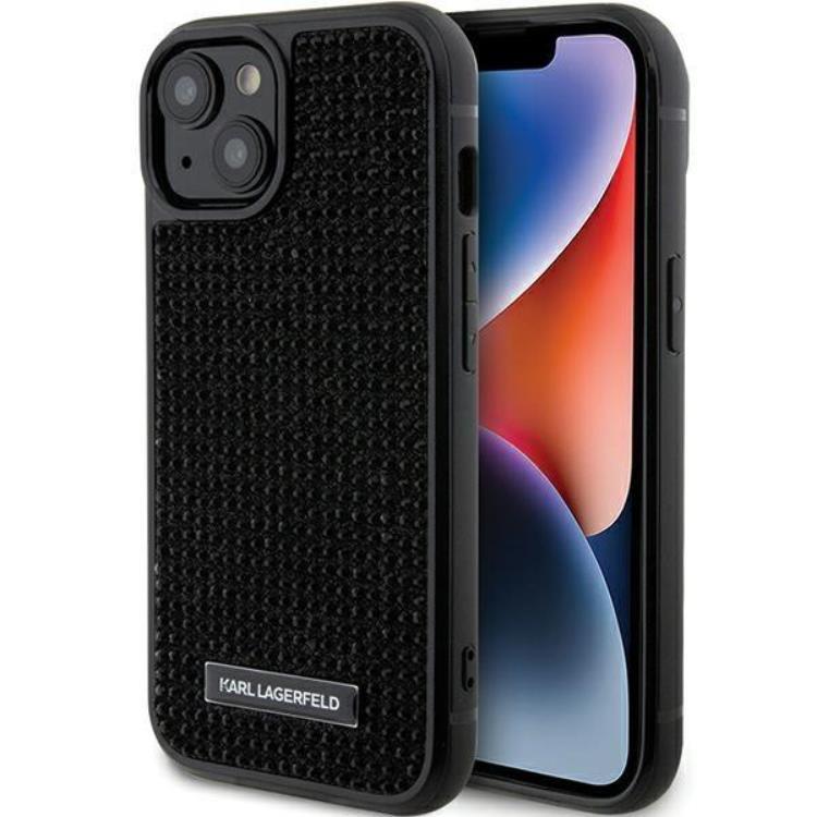 KARL LAGERFELD KARL LAGERFELD Mobilskal till iPhone 15 Rhinestone Logo