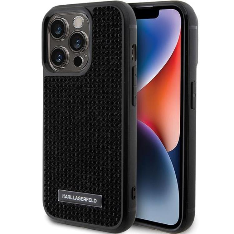 KARL LAGERFELD KARL LAGERFELD Mobilskal till iPhone 15 Pro Max Rhinestone Logo