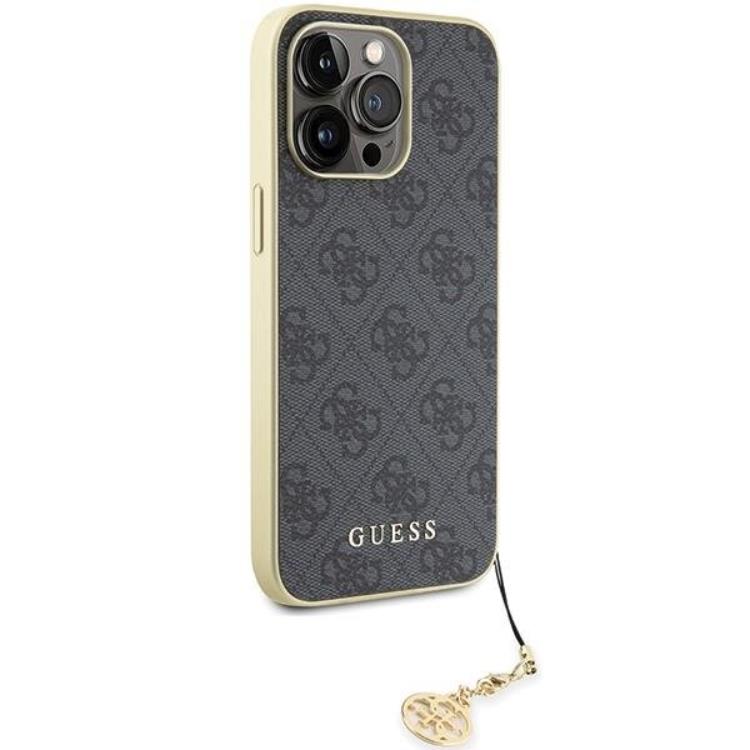 Guess Guess Mobilskal till iPhone 15 Pro Max Charms Collection - Grå