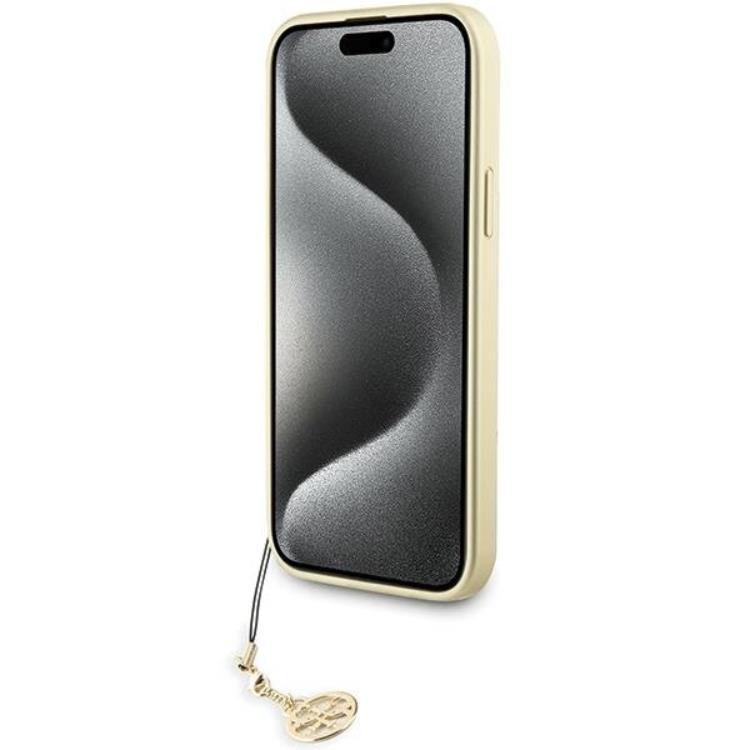 Guess Guess Mobilskal till iPhone 15 Pro Max Charms Collection - Grå