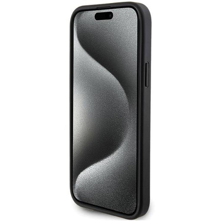 KARL LAGERFELD Karl Lagerfeld Mobilskal till iPhone 15 Korthållare Metal Logo