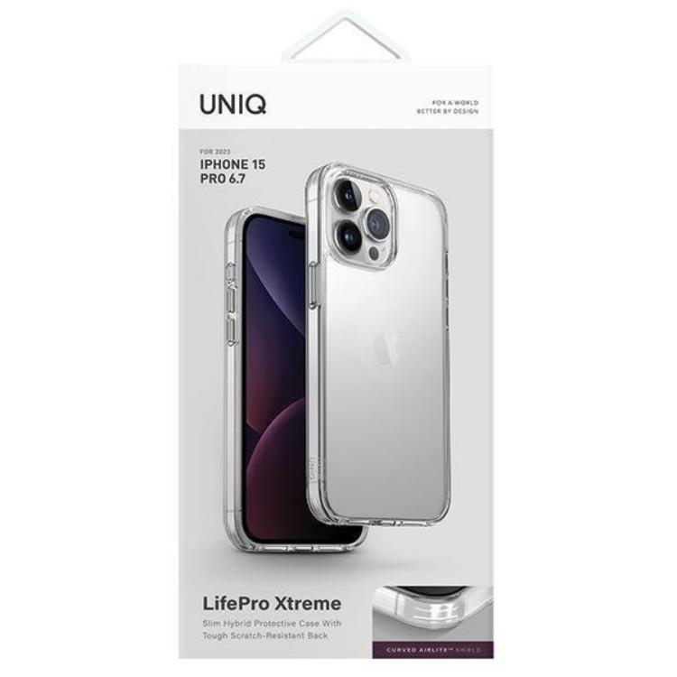 UNIQ UNIQ Mobilskal till iPhone 15 Pro Max Lifepro Xtreme - Crystal Clear