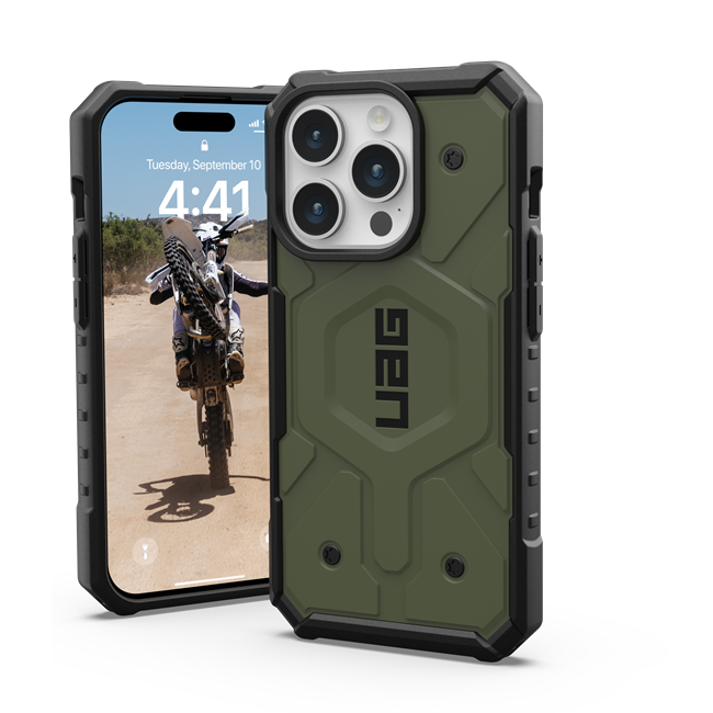 UAG UAG Mobilskal till iPhone 15 Pro Magsafe Pathfinder - Olive Drab
