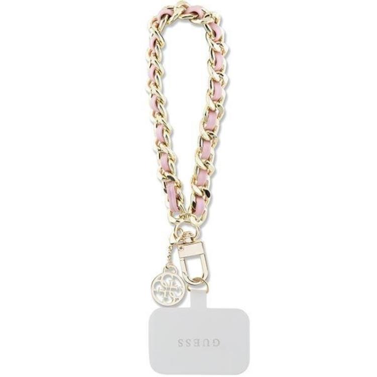 Guess Guess Universal Mobilrem Saffiano Chain Charm - Rosa