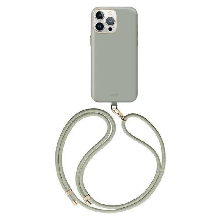 UNIQ UNIQ iPhone 15 Pro Halsbandsskal Magsafe Coehl Creme - Sage