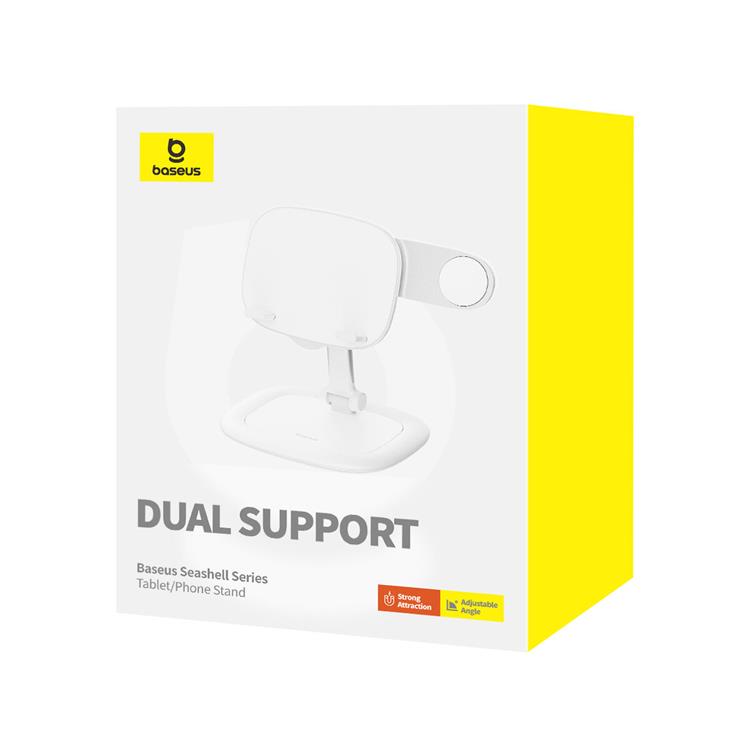 BASEUS BASEUS Adjustable Tablettställ Seashell - Vit