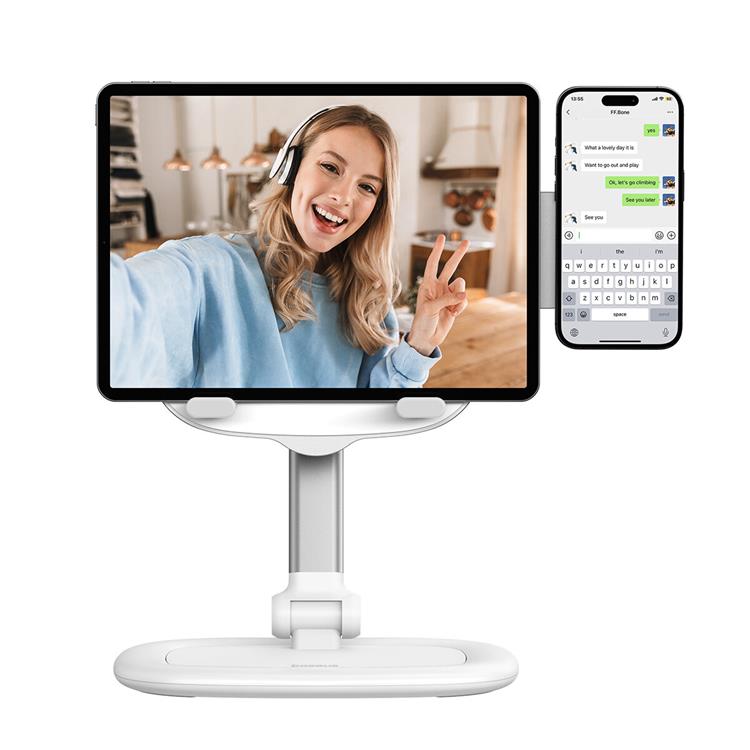 BASEUS BASEUS Adjustable Tablettställ Seashell - Vit