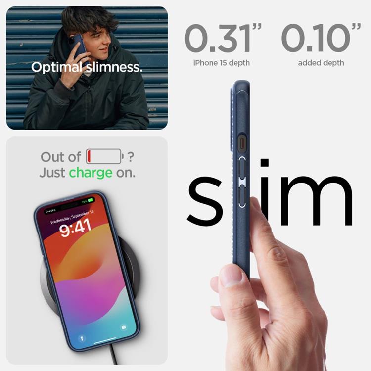 Spigen Spigen Mobilskal till iPhone 15 Magsafe Armor - Matte Svart