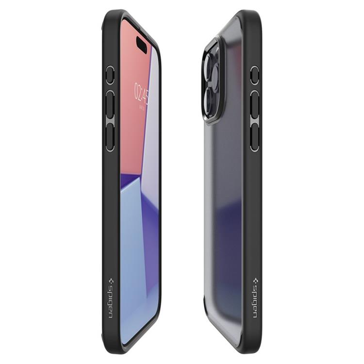 Spigen Spigen iPhone 15 Pro Mobilskal Ultra Hybrid - Frost Svart