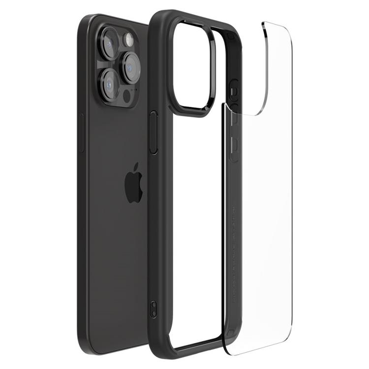 Spigen Spigen Mobilskal till iPhone 15 Pro Ultra Hybrid - Matte Svart