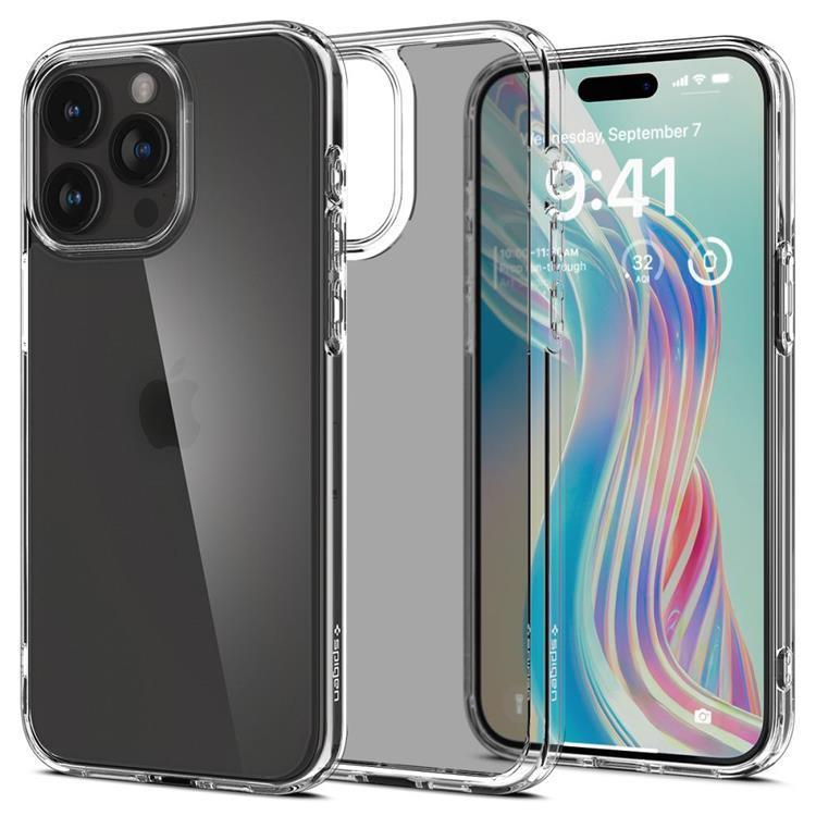 Spigen Spigen Mobilskal till iPhone 15 Pro Max Ultra Hybrid - Frost Clear