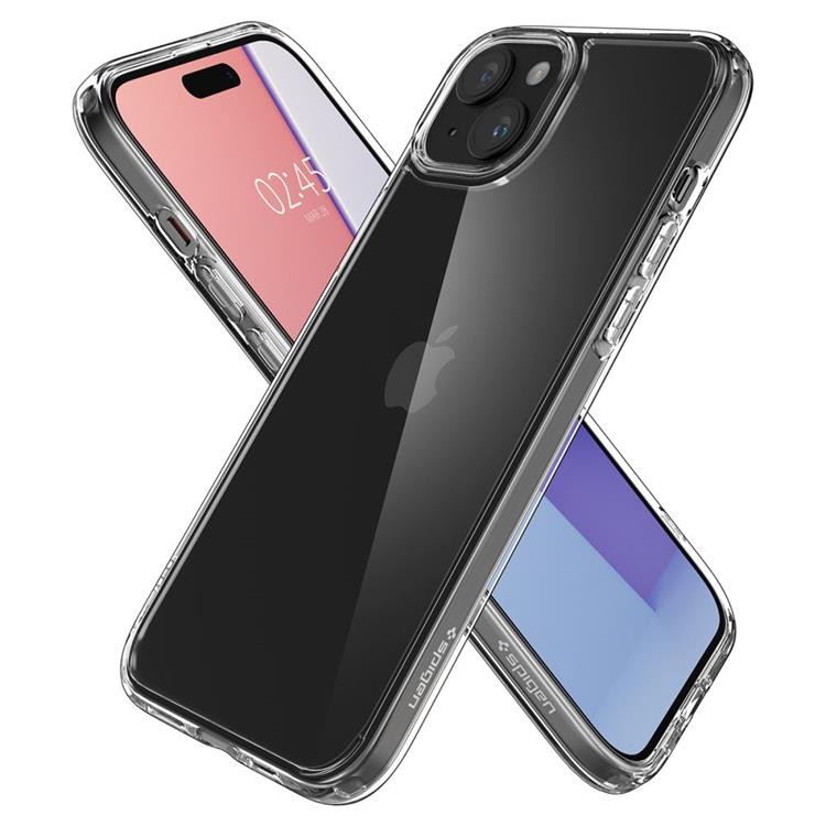 Spigen Spigen Mobilskal till iPhone 15 Ultra Hybrid - Crystal Clear