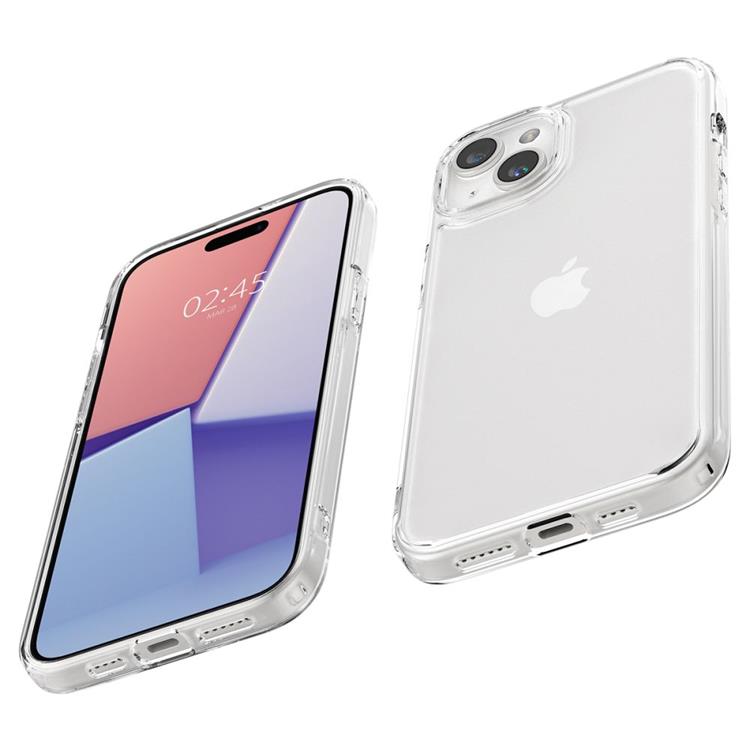 Spigen Spigen Mobilskal till iPhone 15 Ultra Hybrid - Crystal Clear