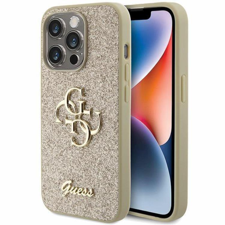 Guess Guess iPhone 15 Pro Max Mobilskal Glitter Script Big 4G