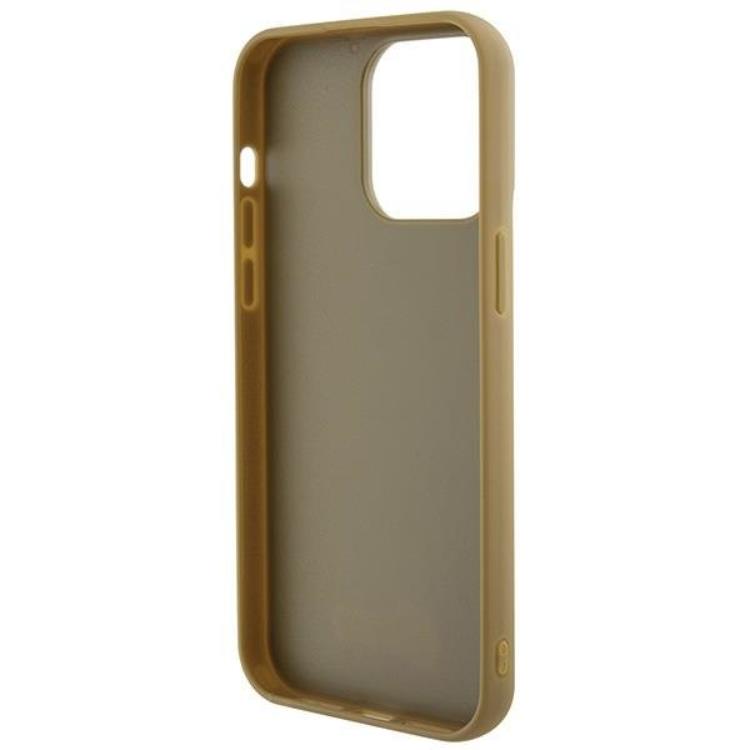 Guess Guess Mobilskal till iPhone 15 Pro Max Disco Metal Script - Guld