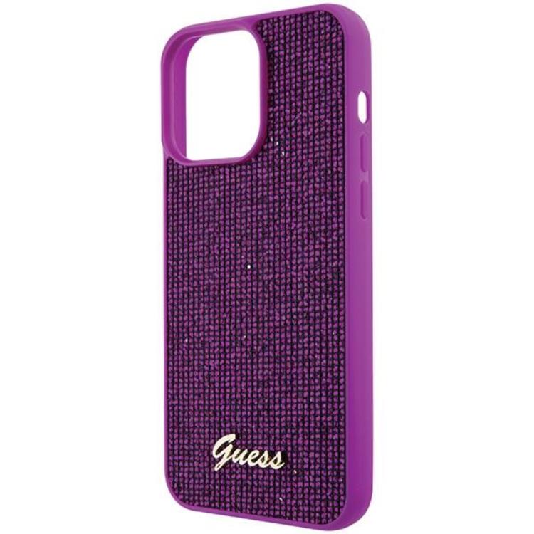 Guess Guess Mobilskal till iPhone 15 Pro Max Disco Metal Script - Rosa
