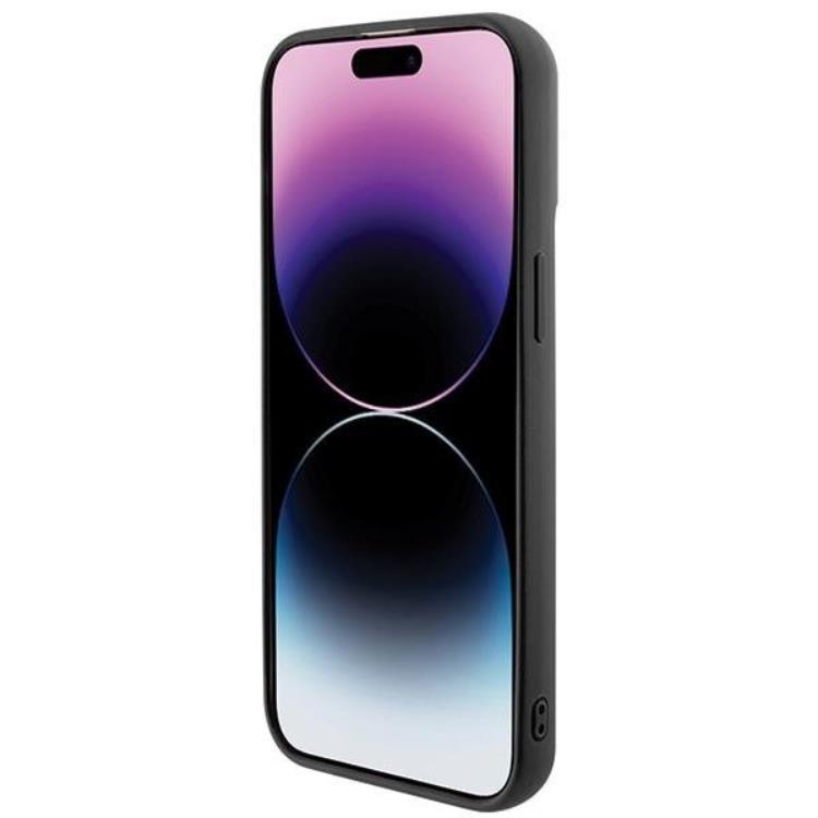 Guess Guess Mobilskal till iPhone 15 Pro Max Sequin Script Metal - Svart