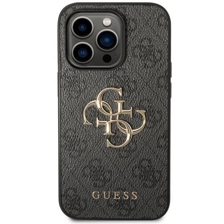 Guess Guess Mobilskal till iPhone 15 Pro Max Big Metall Logo - Grå