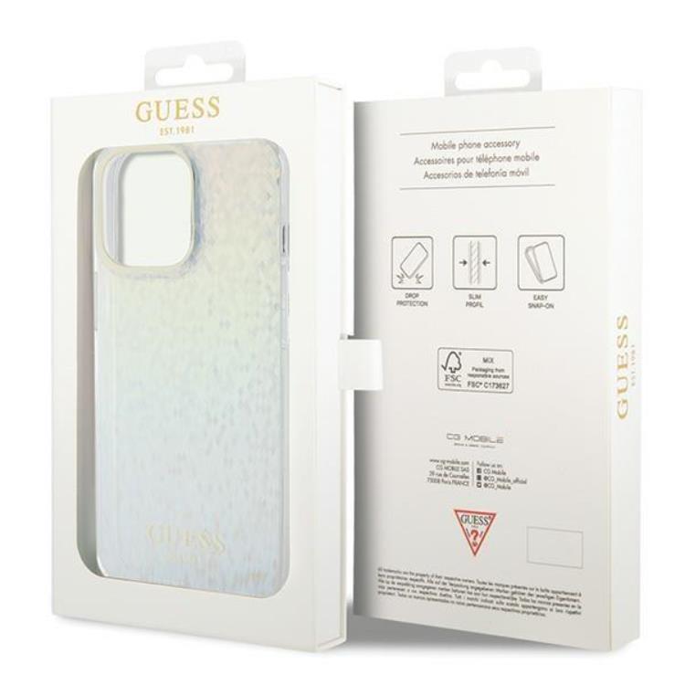Guess Guess Mobilskal till iPhone 15 Pro Max IML Mirror Disco Iridescent