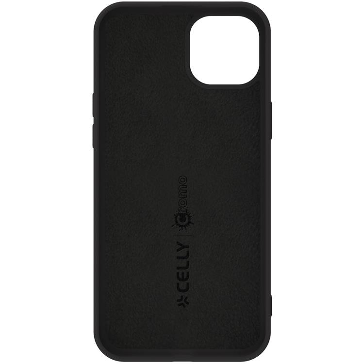 Celly Celly Mobilskal till iPhone 15 Plus Cromo Soft Rubber - Svart