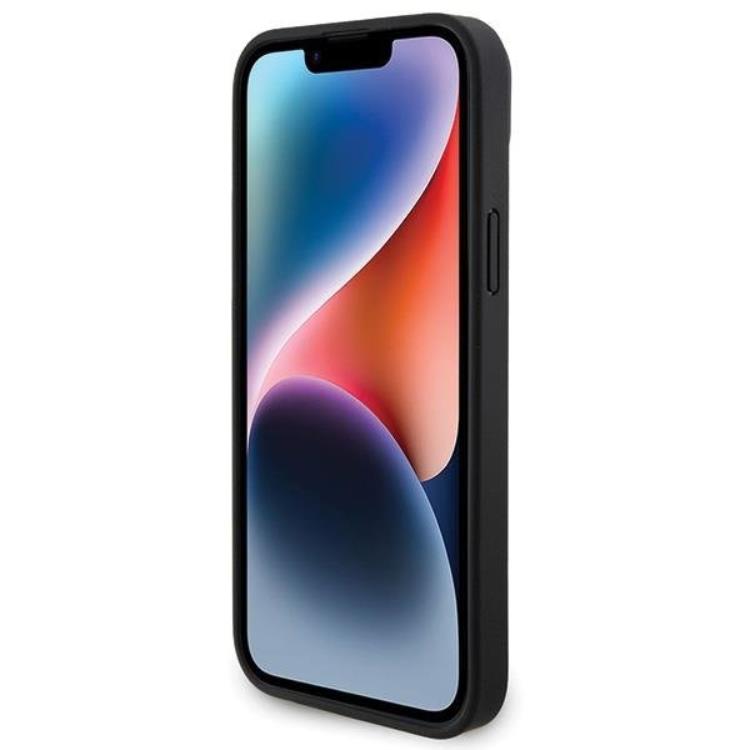 Ferrari Ferrari Mobilskal till iPhone 15 Plus Twist Metal Logo - Svart