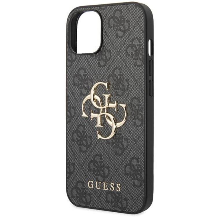 Guess Guess iPhone 15 Mobilskal Big Metall Logo - Grå