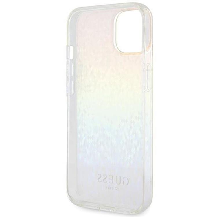 Guess Guess Mobilskal till iPhone 15 IML Mirror Disco Iridescent - Flerfärgad