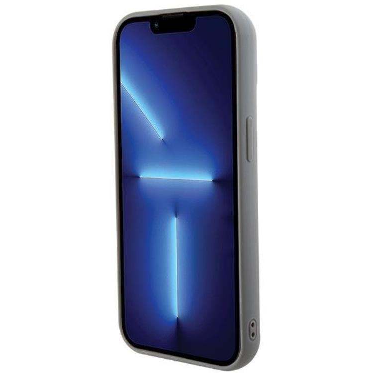 Guess Guess Mobilskal till iPhone 15 Sequin Script Metal - Silver