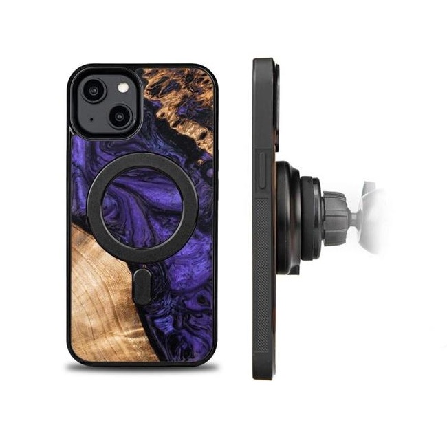 Bewood Bewood Mobilskal till iPhone 15 Plus MagSafe Unique Violet - Svart