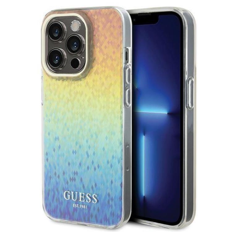 Guess Guess Mobilskal till iPhone 15 Pro IML Mirror Disco Iridescent