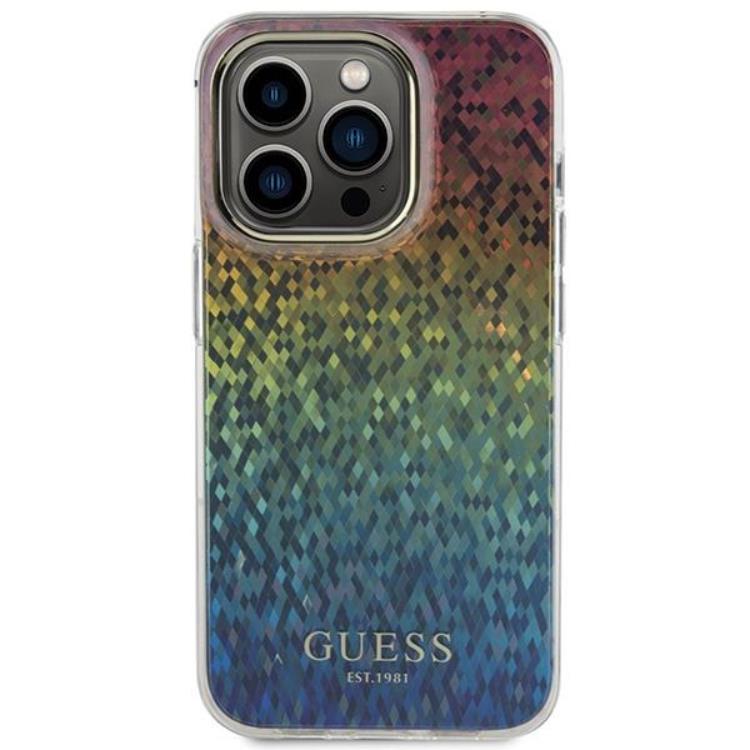 Guess Guess Mobilskal till iPhone 15 Pro IML Mirror Disco Iridescent