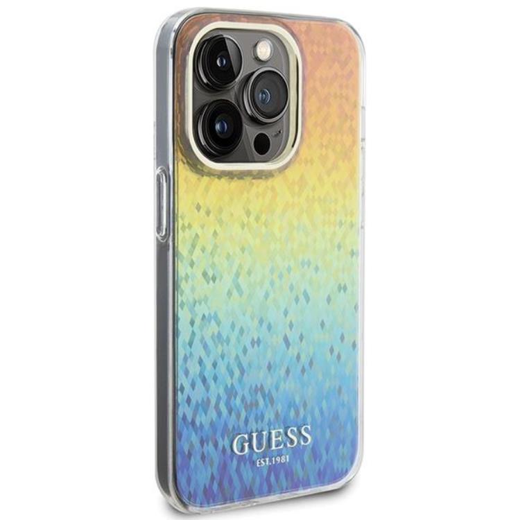 Guess Guess Mobilskal till iPhone 15 Pro IML Mirror Disco Iridescent