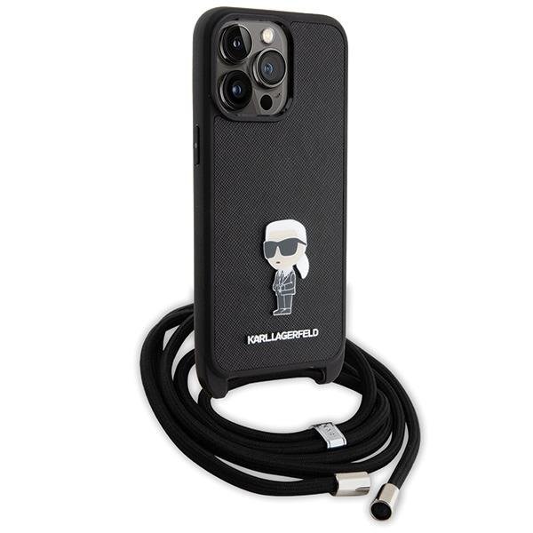 KARL LAGERFELD Karl Lagerfeld iPhone 15 Pro Halsbandsskal Monogram Metal Pin