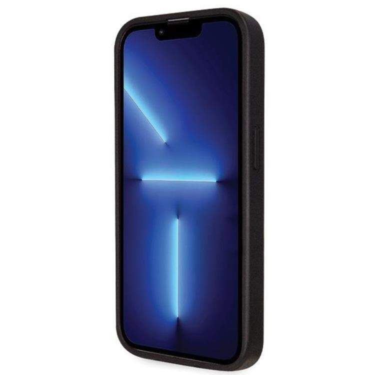 Guess Guess Mobilskal till iPhone 13 Pro Crossbody Metall Logo - Svart