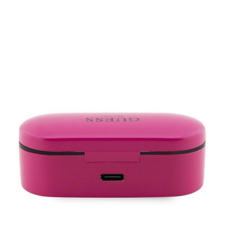 Guess Guess TWS Bluetooth 5.0 Hörlurar + Dockningsstation - Magenta