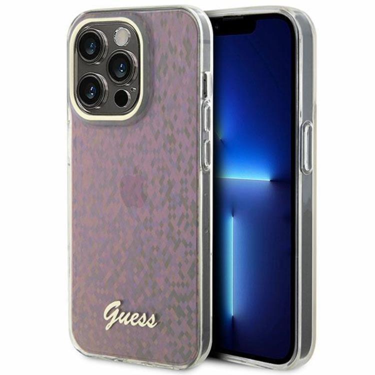 Guess Guess Mobilskal till iPhone 15 Pro IML Mirror Disco Iridescentgo