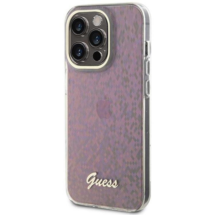 Guess Guess Mobilskal till iPhone 15 Pro IML Mirror Disco Iridescentgo