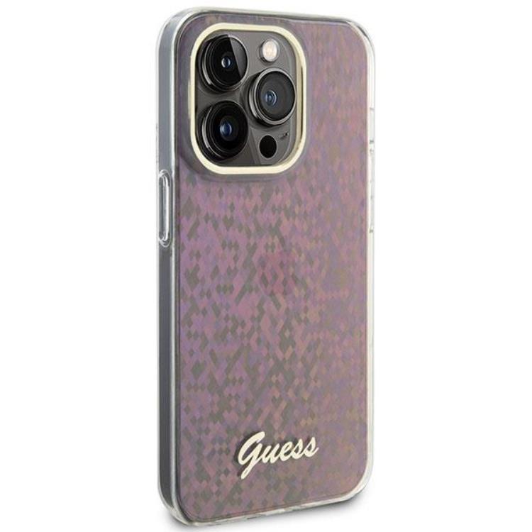 Guess Guess Mobilskal till iPhone 15 Pro IML Mirror Disco Iridescentgo