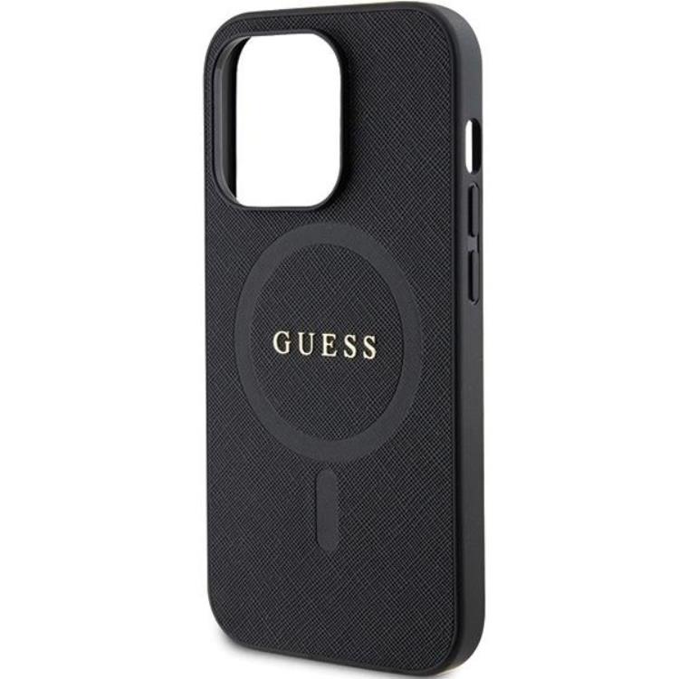 Guess Guess Mobilskal till iPhone 14 Pro Max Magsafe Saffiano - Svart