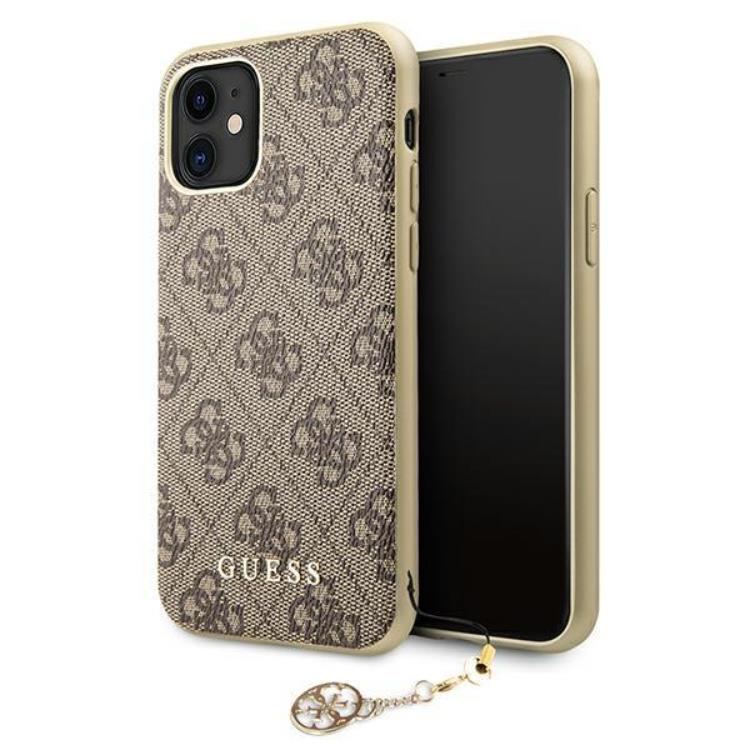 Guess Guess Mobilskal till iPhone 11/XR Charms Collection - Brun