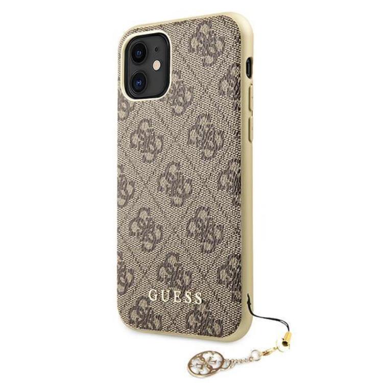 Guess Guess Mobilskal till iPhone 11/XR Charms Collection - Brun