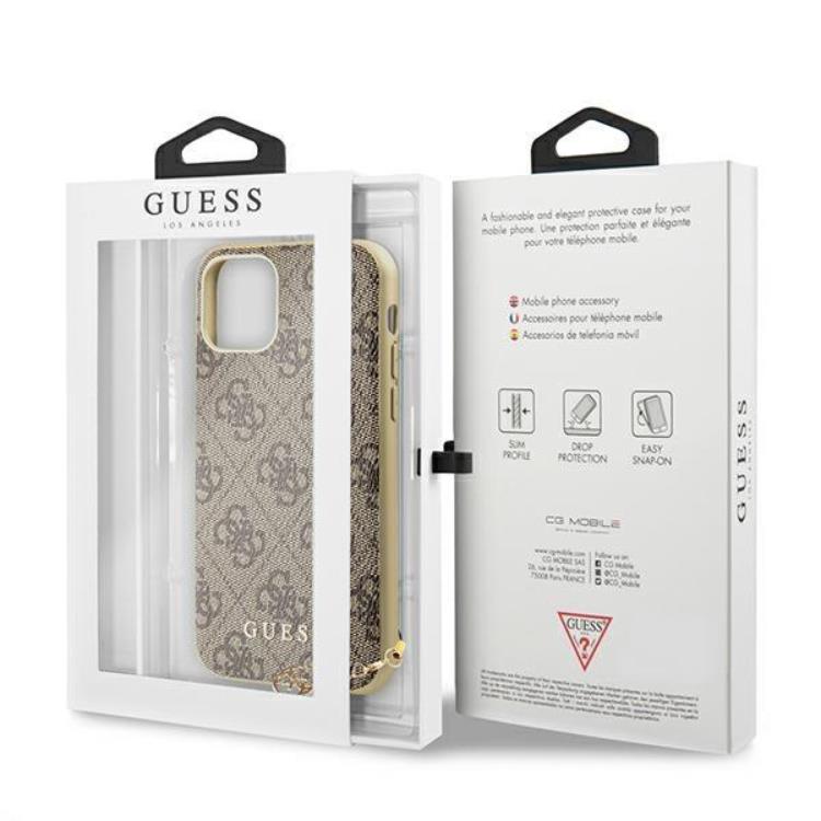Guess Guess Mobilskal till iPhone 11/XR Charms Collection - Brun