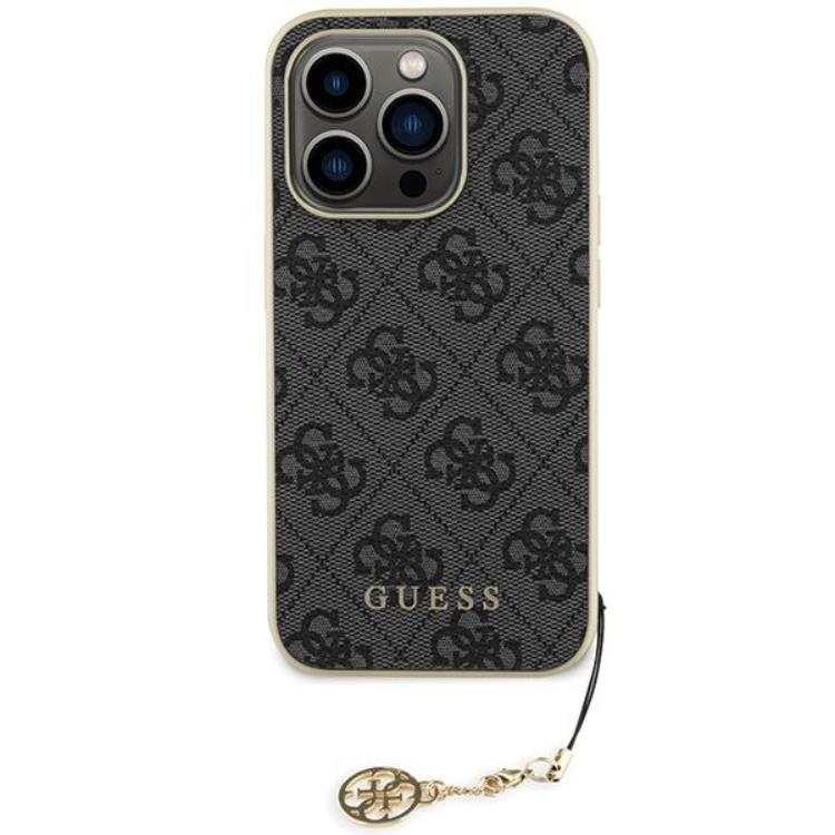Guess Guess Mobilskal till iPhone 15 Pro Charms Collection - Grå