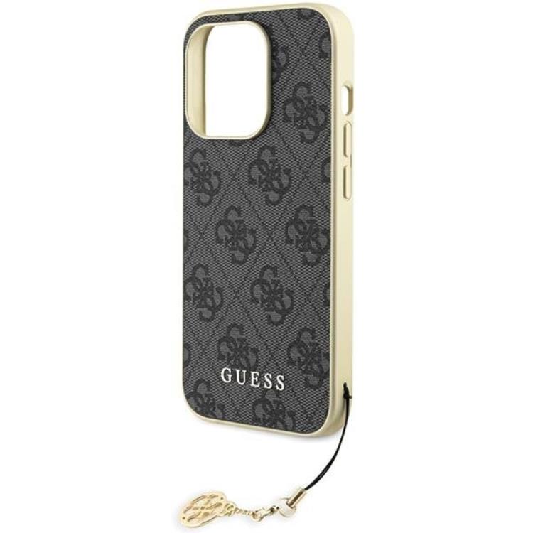 Guess Guess Mobilskal till iPhone 15 Pro Charms Collection - Grå