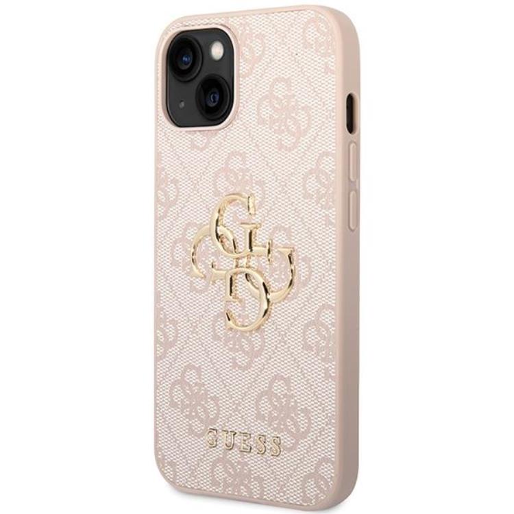 Guess Guess iPhone 15 Plus Mobilskal Big Metall Logo - Rosa